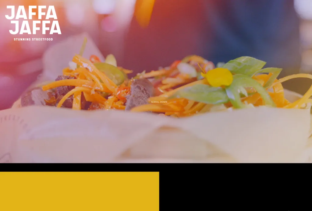 Jaffa — herkenbare website voor streetfood